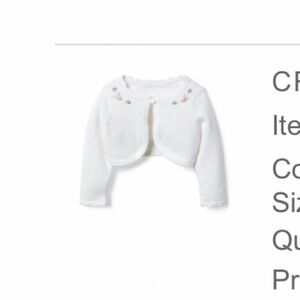 Janie and Jack cardigan